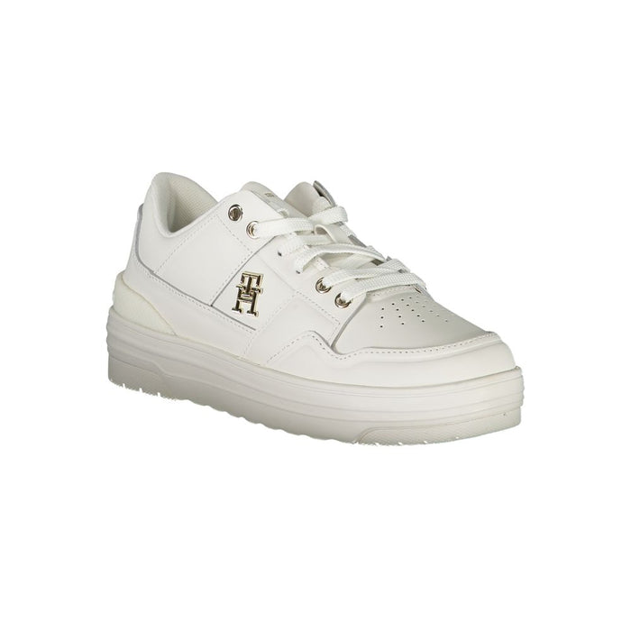 Tommy Hilfiger Classic White Sneakers with Contrast Detail