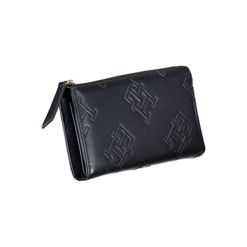 Tommy Hilfiger Elegant Blue Zip-Around Wallet