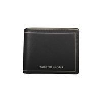 Tommy Hilfiger Black Leather Double Card Wallet