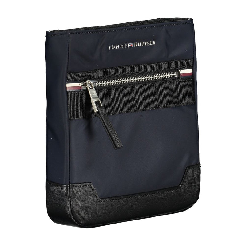 Tommy Hilfiger Sleek Blue Shoulder Bag with Contrasting Details