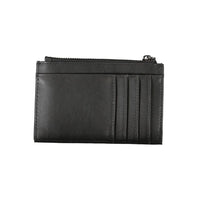 Calvin Klein Sleek Black Zip Wallet with Contrast Detailing