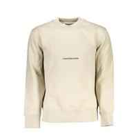 Calvin Klein Beige Crew Neck Long Sleeve Sweatshirt