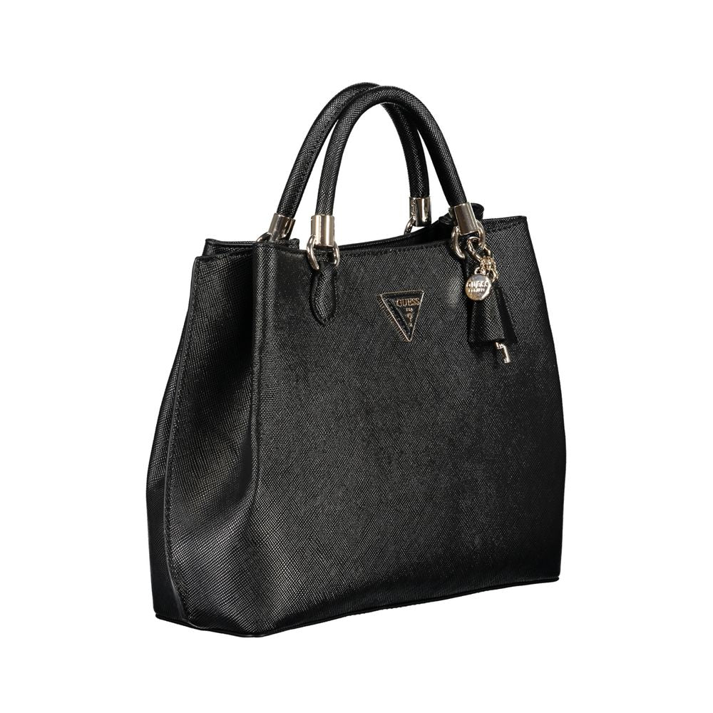 Guess Jeans Black Polyethylene Handbag