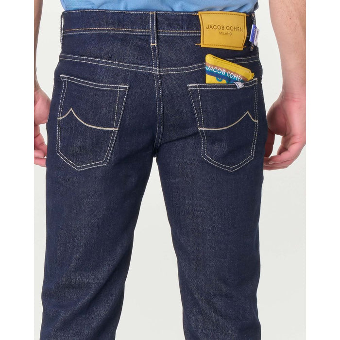 Jacob Cohen Blue Cotton Jeans & Pant