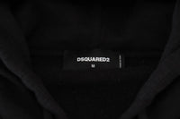 Dsquared² Black Embellished Full Zip Hooded Sweater