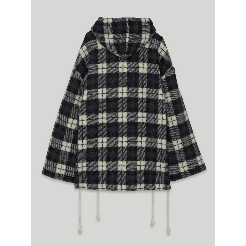 Palm Angels Archival Check Cashmere Hooded Jacket