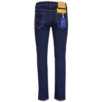 Jacob Cohen Elegant Dark Blue Bard Jeans