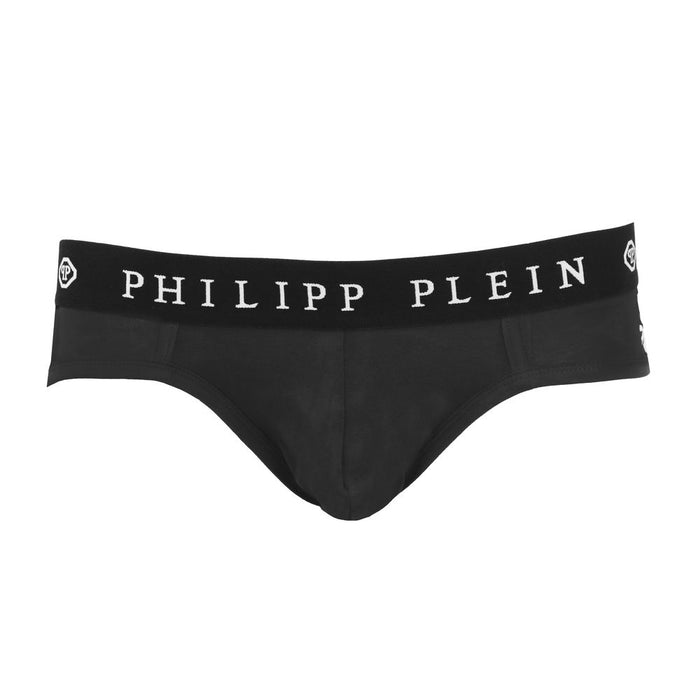 Philipp Plein Sleek Black Boxer Duo with Designer Flair