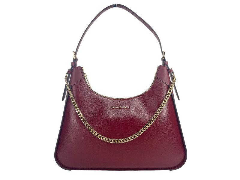 Michael Kors Wilma Large Dark Cherry Chain Shoulder Bag