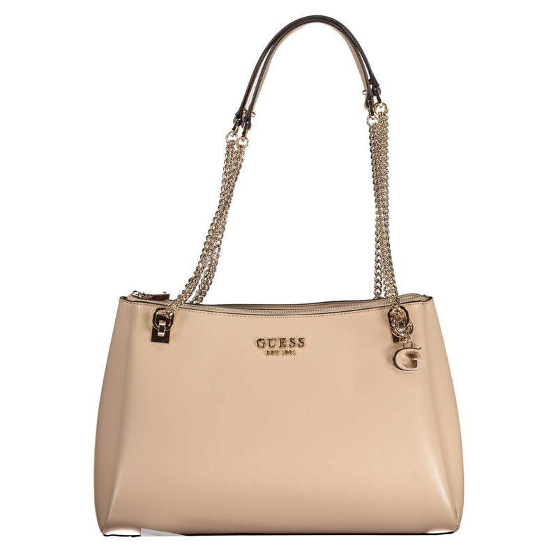 Guess Jeans Beige Polyethylene Handbag