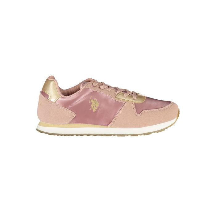 U.S. POLO ASSN. Pink Polyester Sneaker