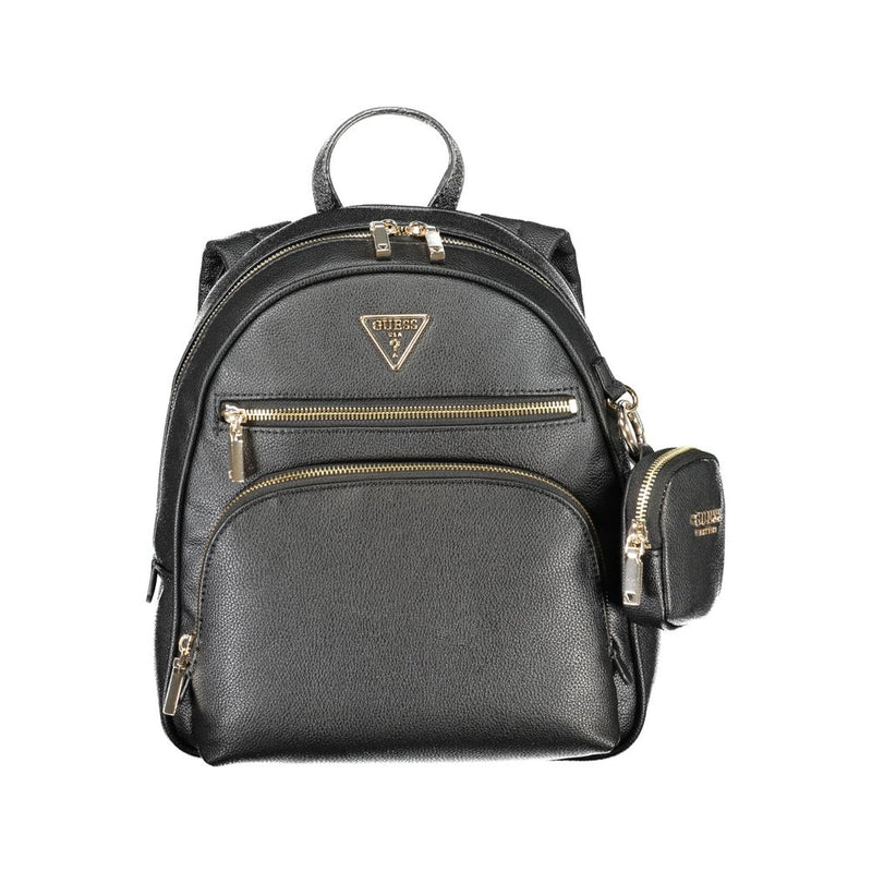 Guess Jeans Black Polyethylene Backpack