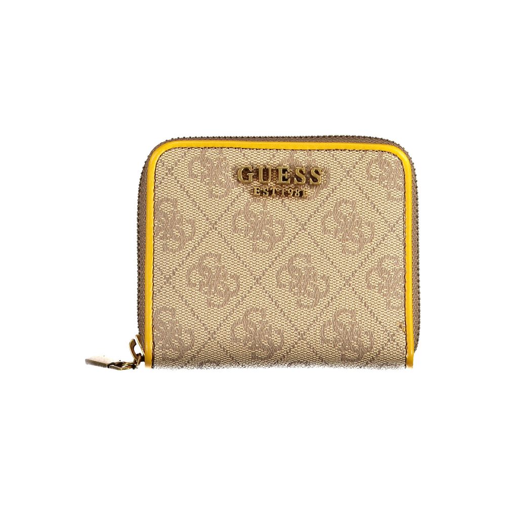 Guess Jeans Chic Sunshine Yellow Zip Wallet