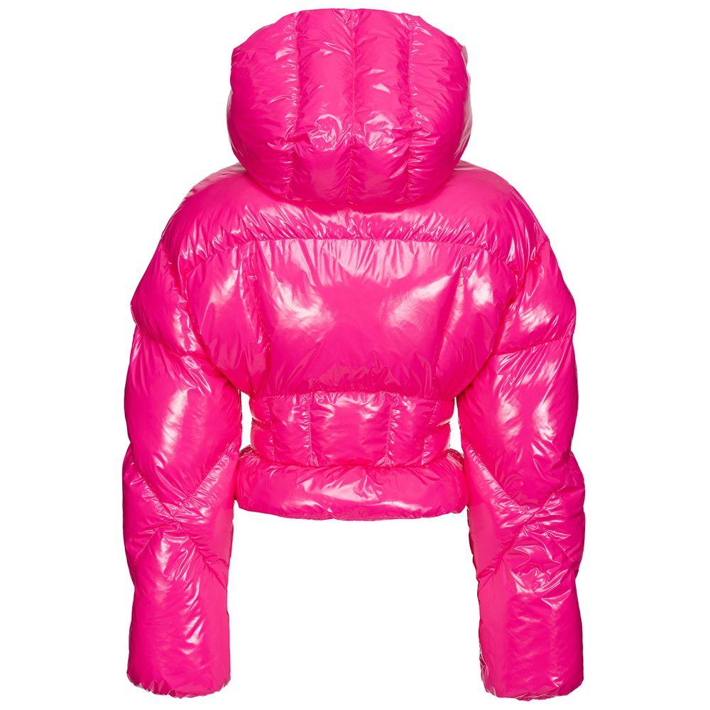 PINKO Fuchsia Nylon Jackets & Coat