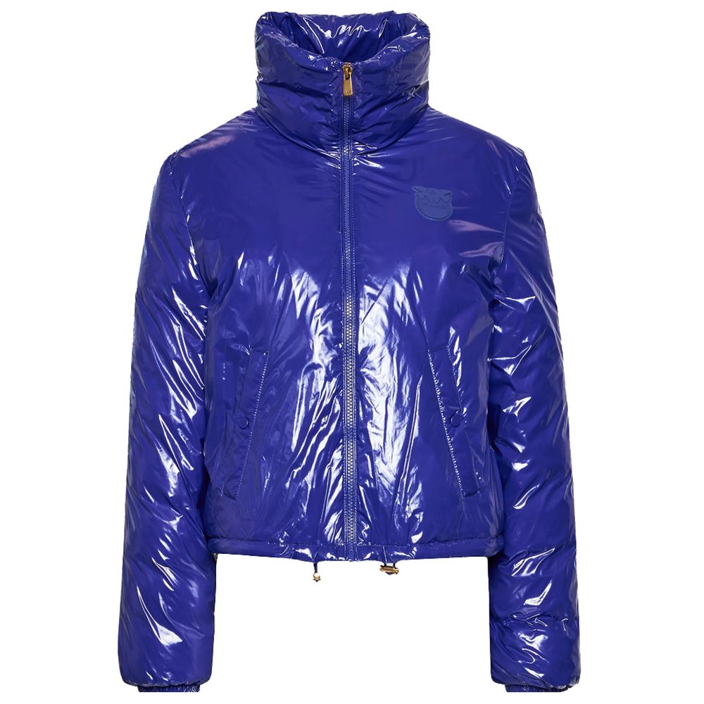 PINKO Blue Nylon Jackets & Coat