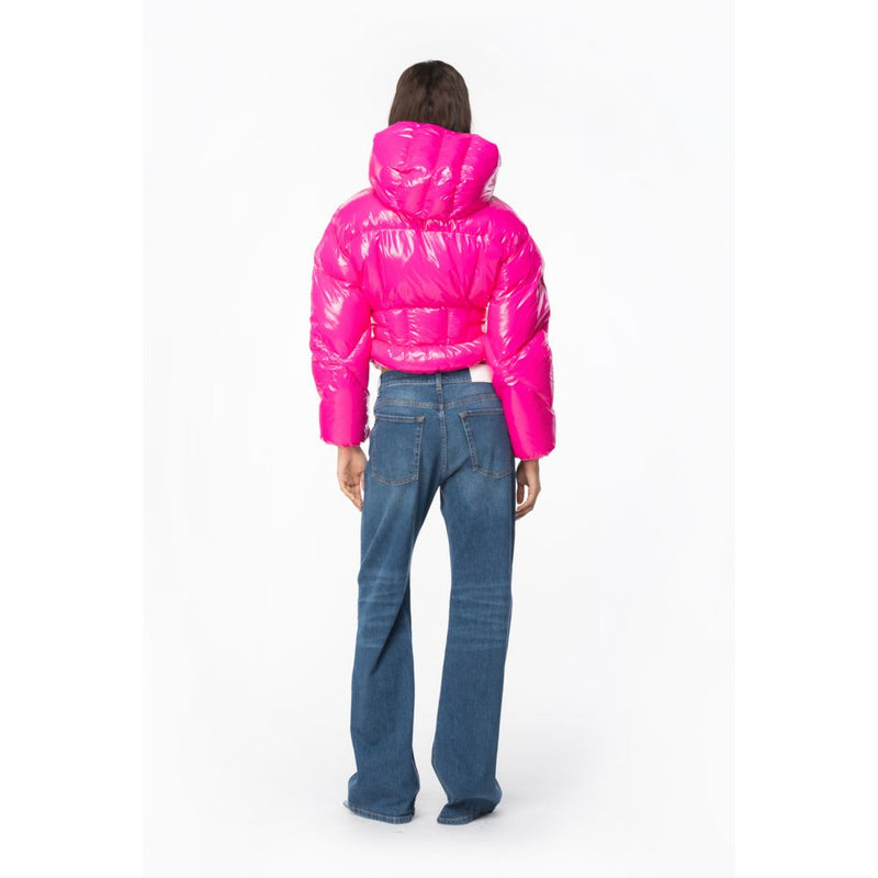 PINKO Fuchsia Nylon Jackets & Coat