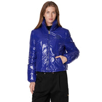 PINKO Blue Nylon Jackets & Coat