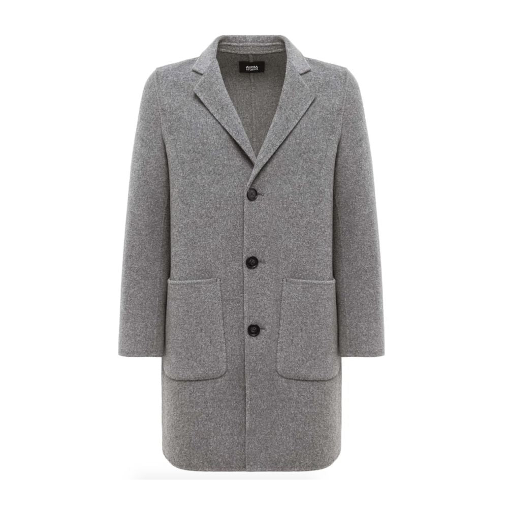 Alpha Studio Gray Wool Jacket