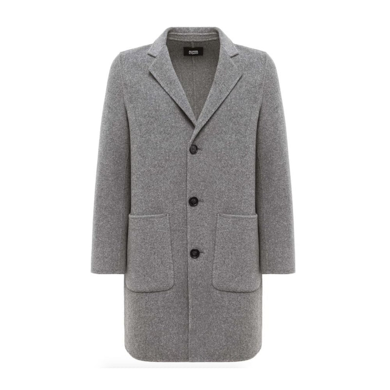 Alpha Studio Gray Wool Jacket