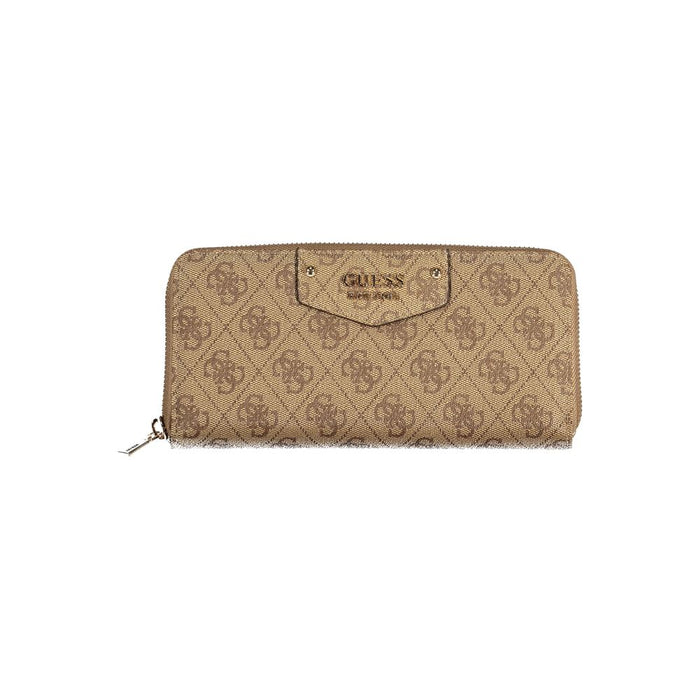 Guess Jeans Beige Polyethylene Wallet