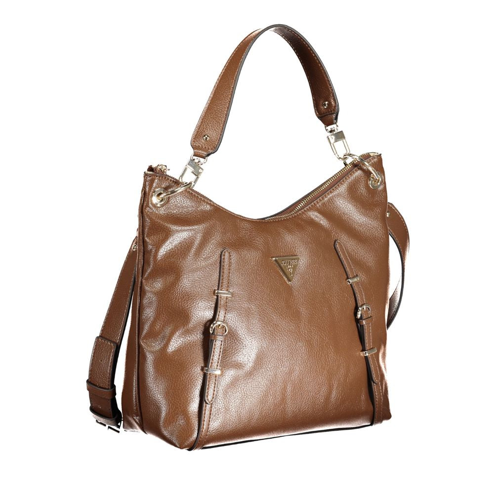 Guess Jeans Brown Polyethylene Handbag