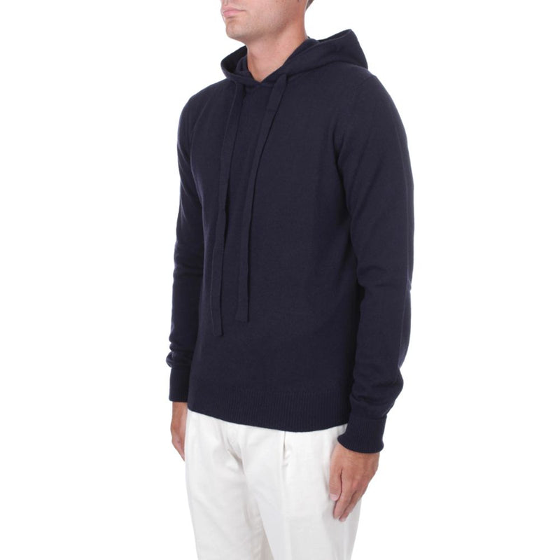 Alpha Studio Blue Wool Vergine Sweater