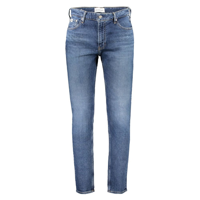 Calvin Klein Blue Cotton Jeans & Pant