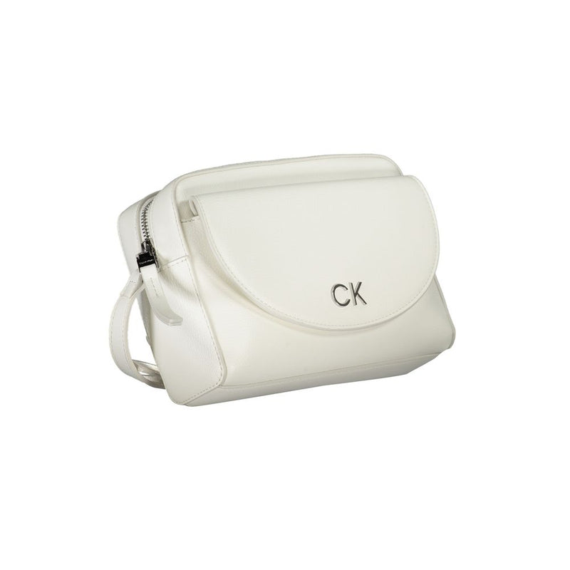 Calvin Klein White Polyethylene Handbag