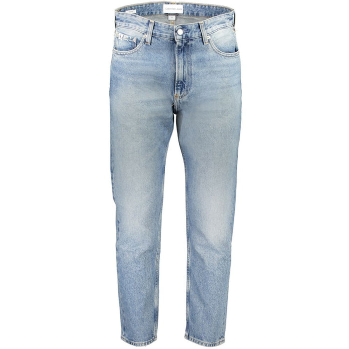 Calvin Klein Light Blue Cotton Jeans & Pant