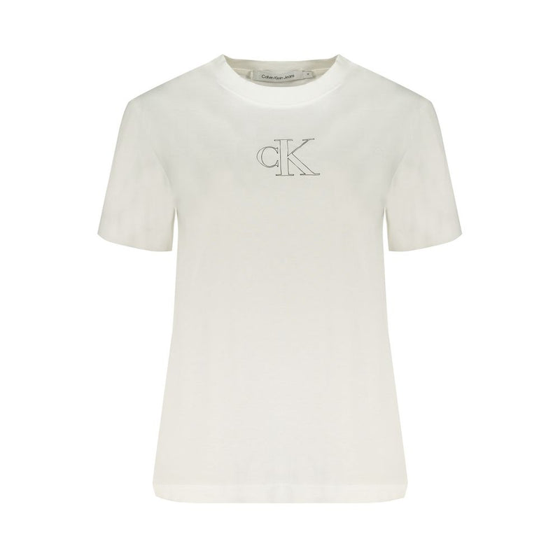 Calvin Klein White Cotton Tops & T-Shirt