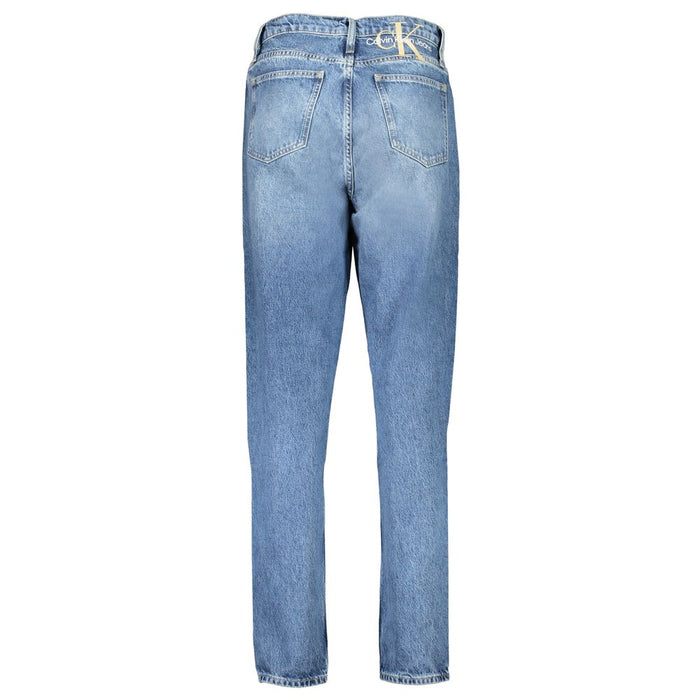 Calvin Klein Blue Cotton Jeans & Pant