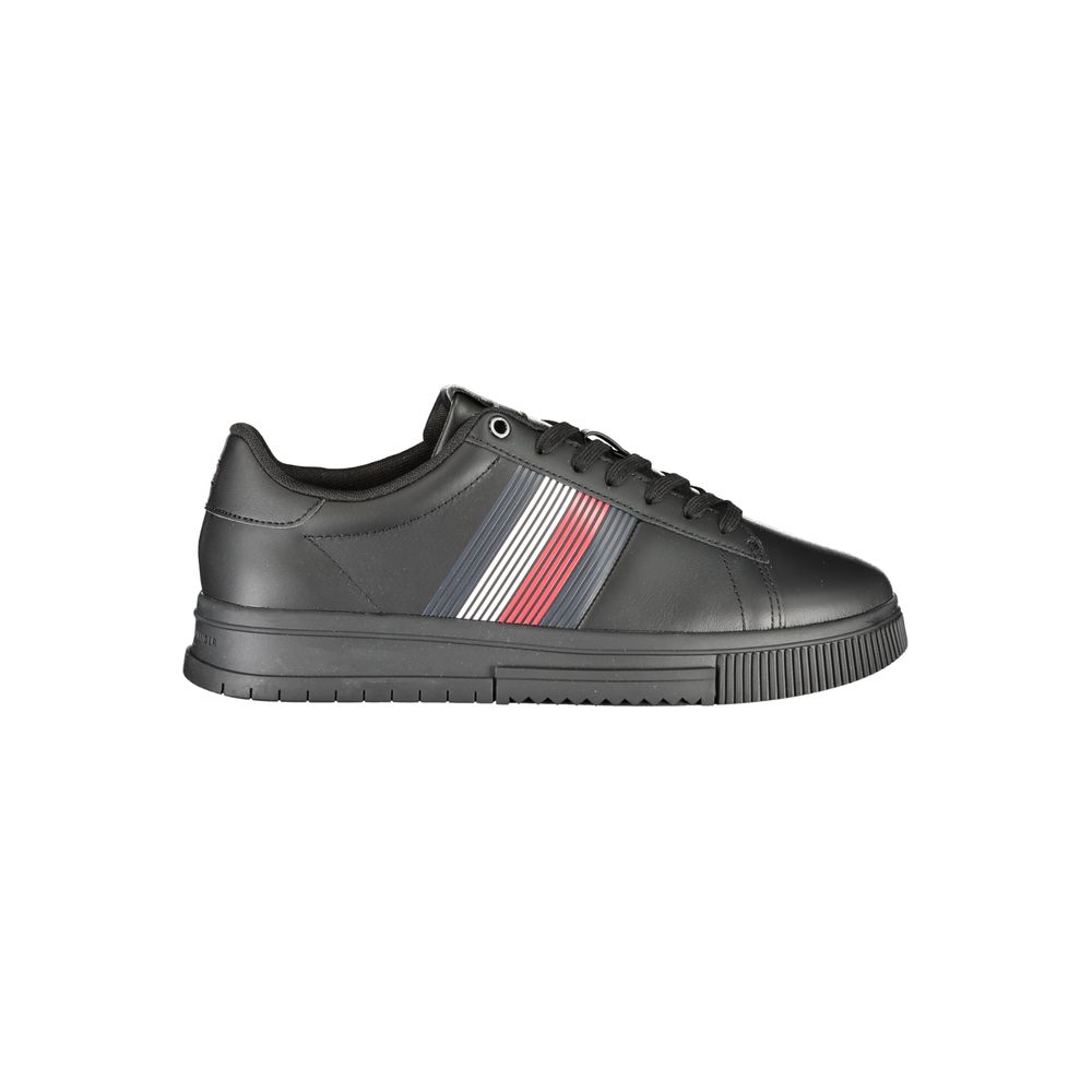 Tommy Hilfiger Black Polyester Sneaker