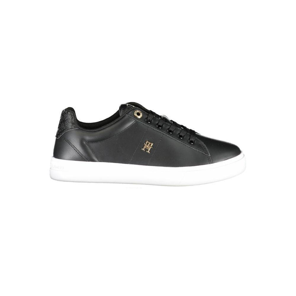 Tommy Hilfiger Black Polyester Sneaker