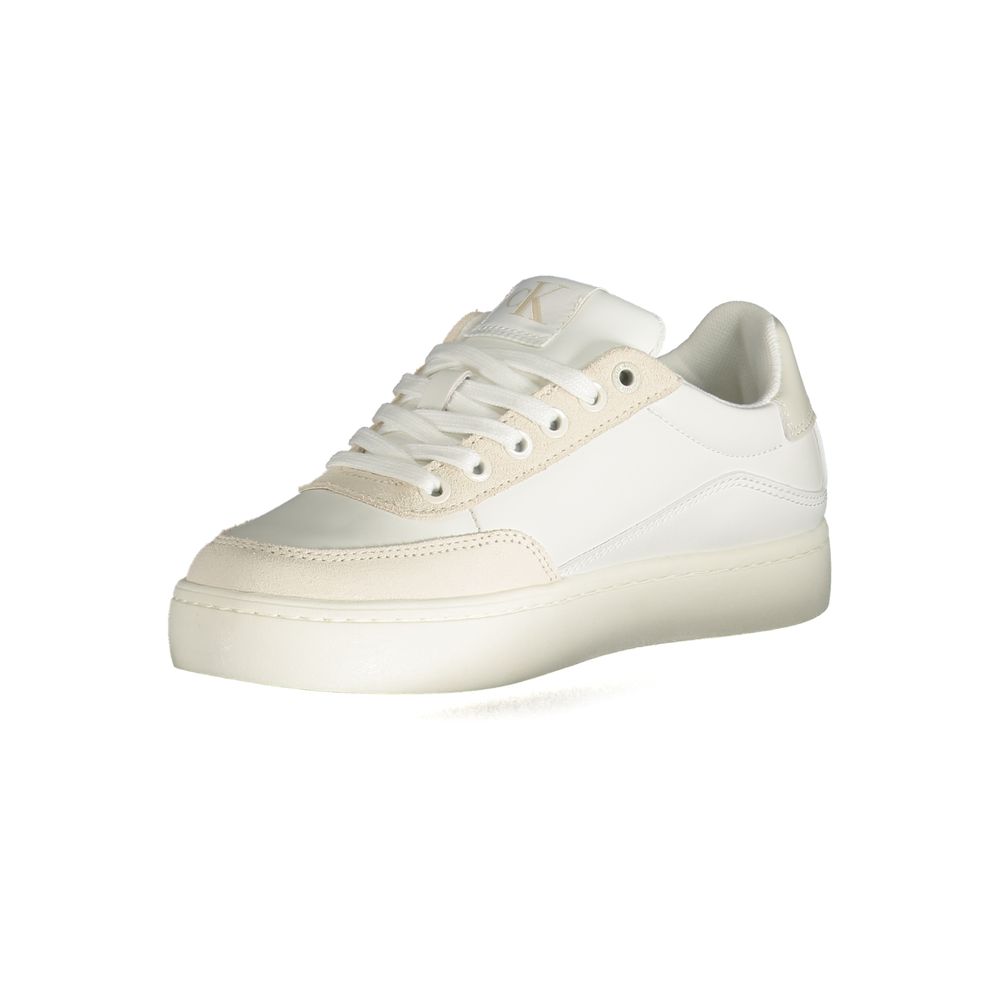 Calvin Klein White Polyester Sneaker