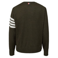 Thom Browne Green Wool Sweater