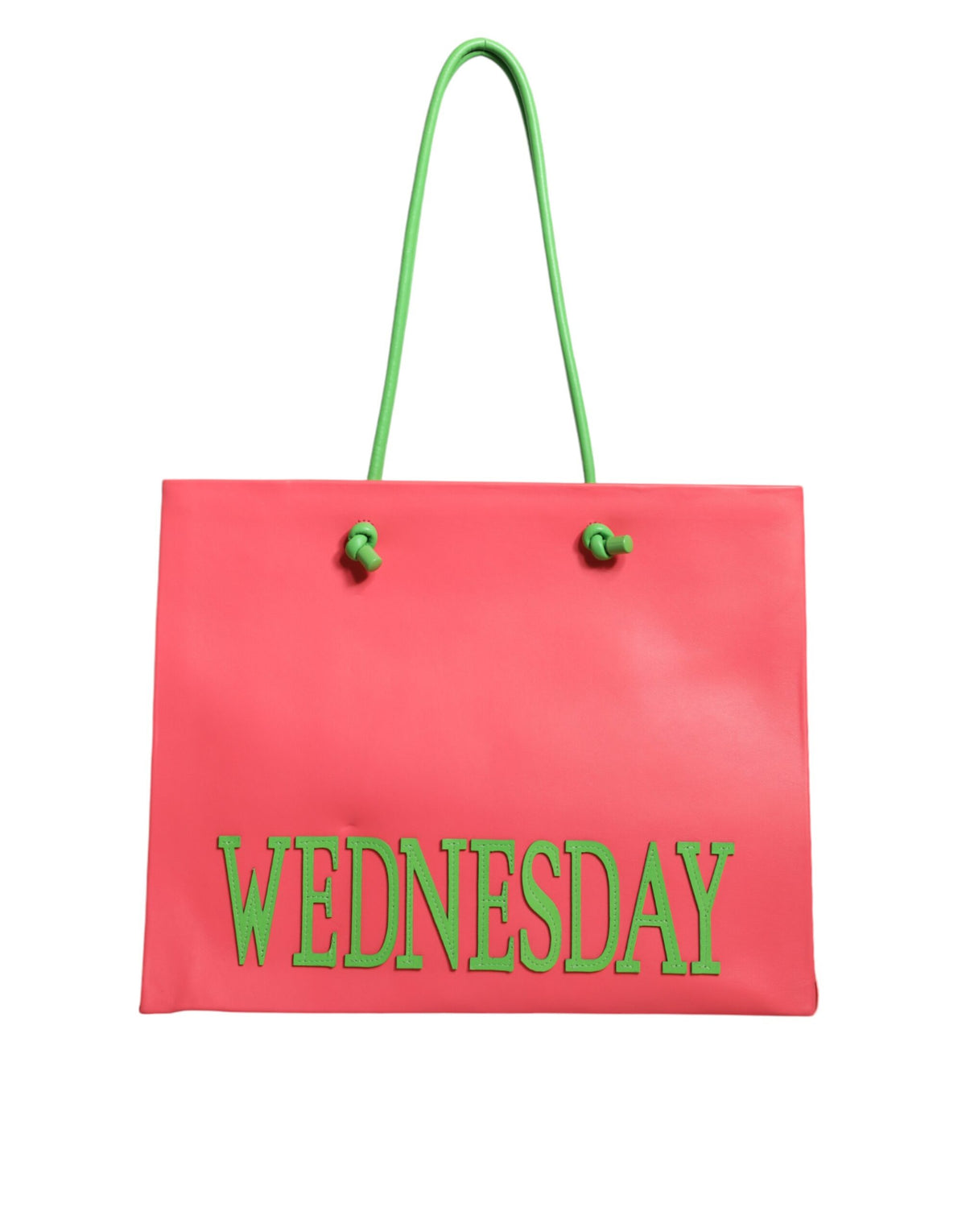 Alberta Ferretti Pink Leather Weekend Wednesday Shopping Tote Bag