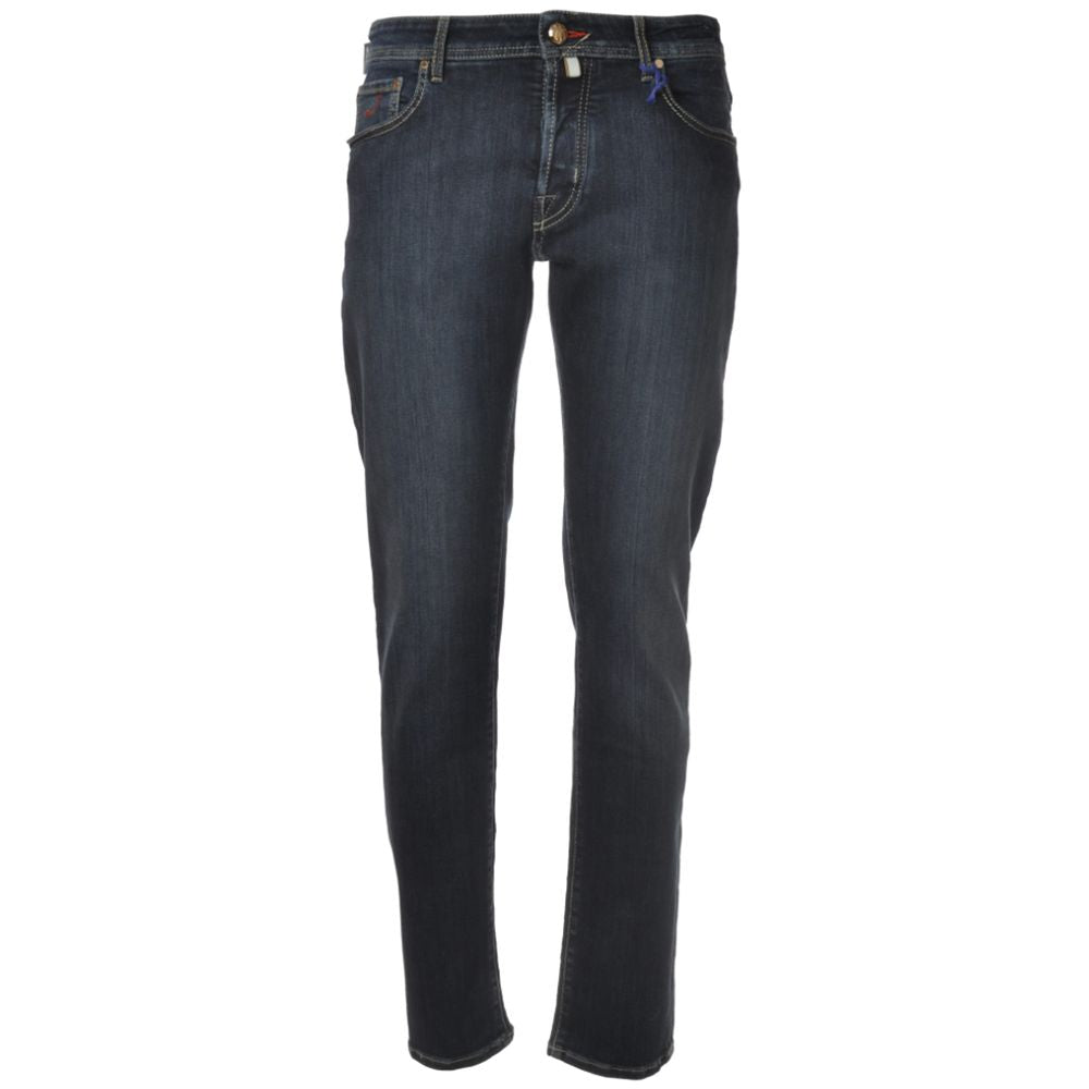 Jacob Cohen Blue Cotton Jeans & Pant