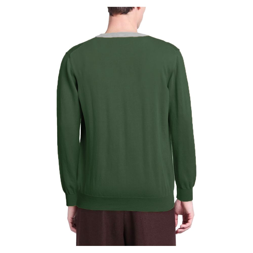 Alpha Studio Green Wool Sweater