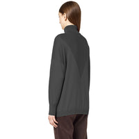 Alpha Studio Gray Silk Sweater