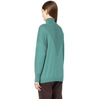 Alpha Studio Green Silk Sweater