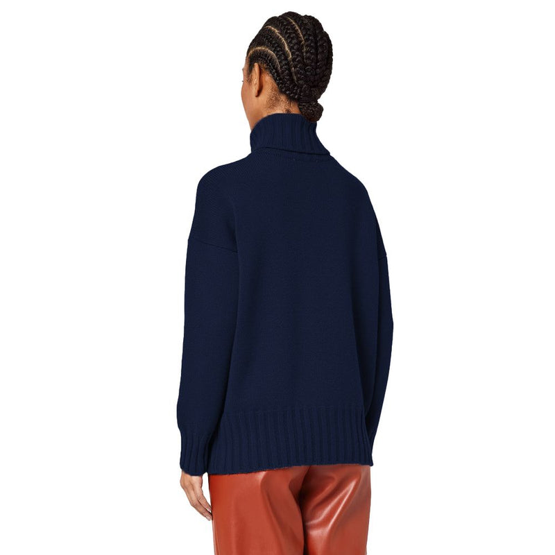 Alpha Studio Blue Cashmere Sweater