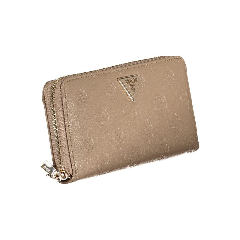 Guess Jeans Beige Polyethylene Wallet