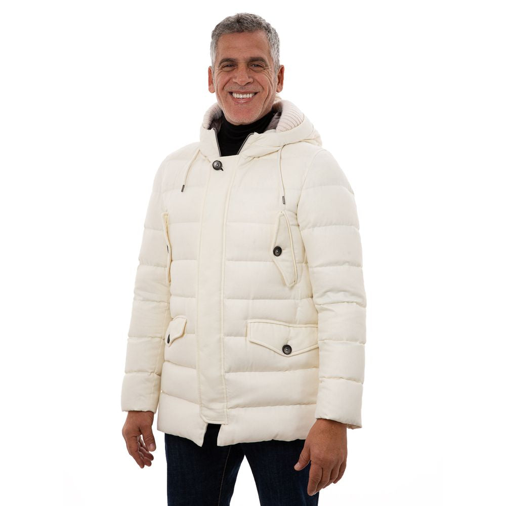 Herno White Viscose Jacket