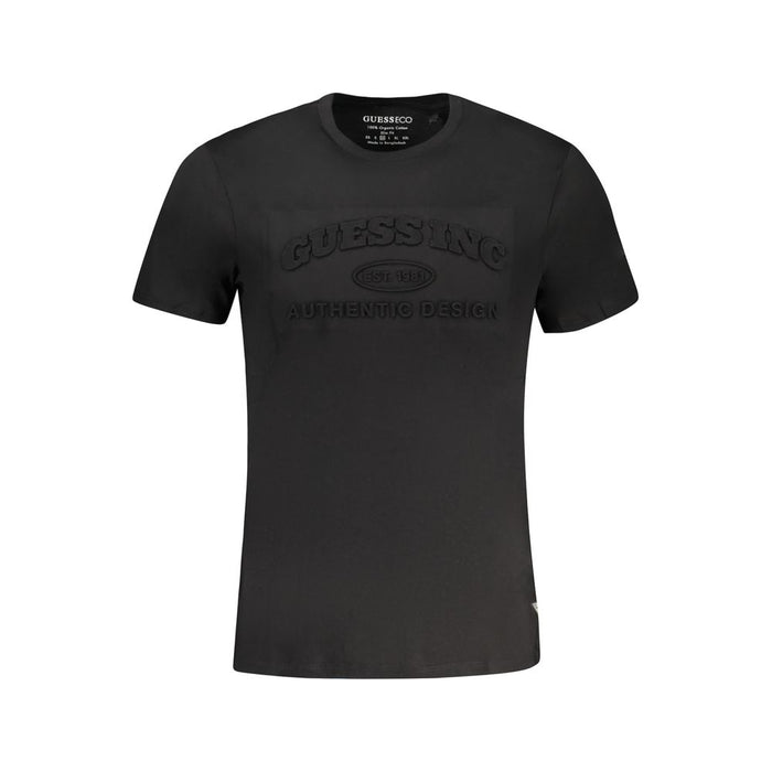 Guess Jeans Black Cotton T-Shirt