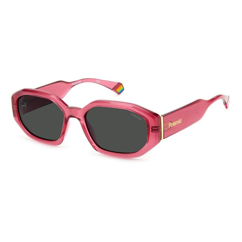 Polaroid Pink Metal Sunglasses