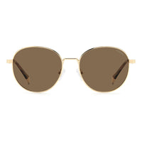 Polaroid Gold Metal Sunglasses