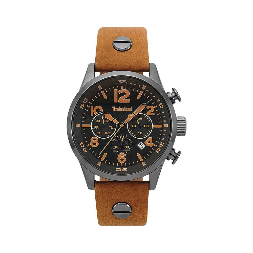 Timberland Orange Leather Watch