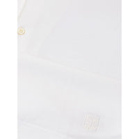 Corneliani White Cotton Polo Shirt