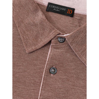 Corneliani Gray Cotton Polo Shirt