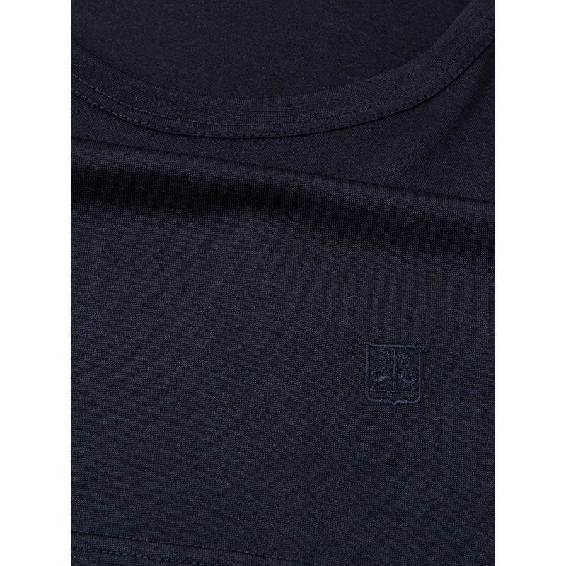 Corneliani Blue Silk T-Shirt